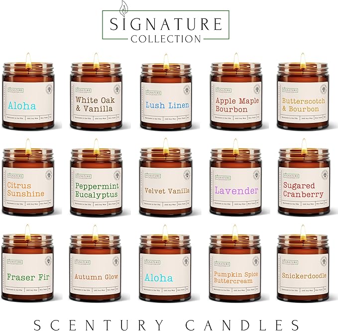 Butterscotch & Bourbon Scented Candle, Many Scents to Choose from, All Natural Non-Toxic Soy Wax, Handmade in The USA (Butterscotch & Bourbon)