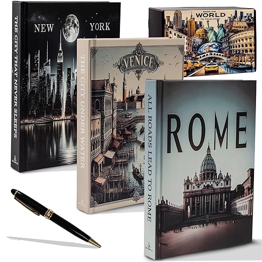 Luxury Decorative Books for Home Decor, Fake Books for Decoration, Coffee Table Book, Stylish, Book Decor With Pen – Perfect for Modern Aesthetic & Elegant Display For Your Decor Books