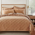 Levtex Home - 100% Linen Front/100% Cotton Back - King/Cal King Quilt - Washed Linen - Sandstone - Quilt Size (106 x 92in.)