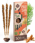 Sagrada Madre 4pcs Wildly Harvested Palo Santo Incense Sticks (Frankincense), 6.7” Long - Non-Toxic, Aromatic Incense Sticks (50 min Approx. Burning Time) to Heal & Calm Your Body and Environment