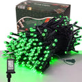 300 LED St Patricks Day Lights, 98.5FT Christmas String Lights with 8 Lighting Modes, Waterproof & Connectable Mini Lights, Plug in for Indoor Outdoor Holiday Xmas Party Bedroom Decorations (Green)