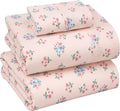 RUVANTI 100% Cotton Twin XL Sheet Sets, 3 Pieces, Soft & Breathable Percale Weave Bedding, Deep Pocket 16", Hotel Standard, Crisp Cool Feel, Durable, Perfect Size Floral Sheets, Spring On