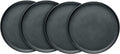 Stone Lain Stoneware Coupe - Celina Round Salad Plates Set, 4-Piece, Grey Matte