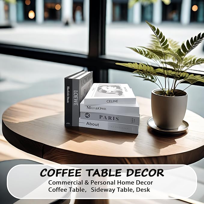 EFH 6 Pcs Faux Fashion Books for Home Decoration - Modern Aesthetic Living Room, Entryway, Coffee Table, and Shelf Decor (No.3 Set)