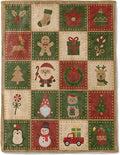 Christmas Decorative Blanket, Cute Santa and Reindeer Cat and Tree Print Throw Decoration, Soft Flannel Winter Blankets for Couch Bed Sofa, Holiday Home Decor, Xmas Festival Gifts 50x60 Inch