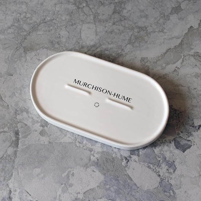 Elegant Ceramic Kitchen Sink Caddy, Bathroom Countertop Tray, Ceramic Vanity Tray - Durable, Heat-Resistant Design for Keys, Jewelry, and More - Dishwasher Safe, 19cm x 10.5cm x 2cm