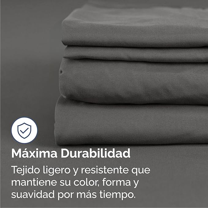 Cal King Size 4 Piece Sheet Set - Comfy Breathable & Cooling Bed Sheets Set - Hotel Luxury Bedding for Women, Men, Kids, Teens, Boys & Girls - Deep Pockets, Soft, Wrinkle Free - Oeko-Tex - Charcoal