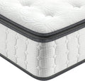 Vesgantti Twin Mattress, 12 Inch Hybrid Twin Size Mattress in a Box, Single Bed Pillow Top Mattresses, Foam and Pocket Coils Innerspring Mattresses, Pressure Relief, Medium Firm Feel