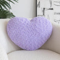 Heart Pillow, Soft Heart Shaped Pillow with Room Decorative Throw Pillows for Bed Couch Chair Sofa, Heart Shaped Cute Throw Pillow Cushion for Bedroom Living Room (Lavender, Large 19.6" x 15.7")