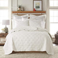 Levtex Home - 100% Linen Front/100% Cotton Back - Full/Queen Quilt - Washed Linen - Cream - Quilt Size (88 x 92in.)