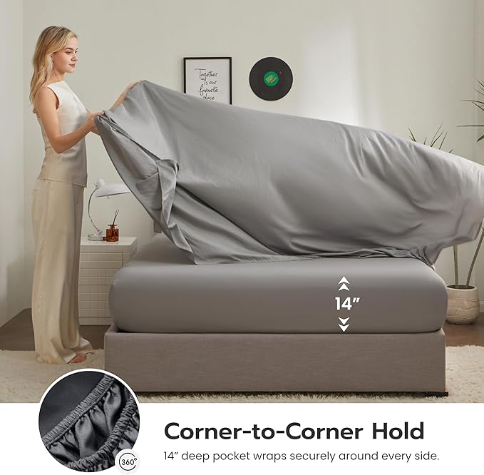 Joiedomi Twin Comforter Set with Sheets Black, 5 Pieces Twin Bedding Sets with 1 Down Alternative Comforter, 1 Flat Sheet, 1 Fitted Sheet, 1 Pillowcase and 1 Pillow Sham, Bed in a Bag for All Seasons