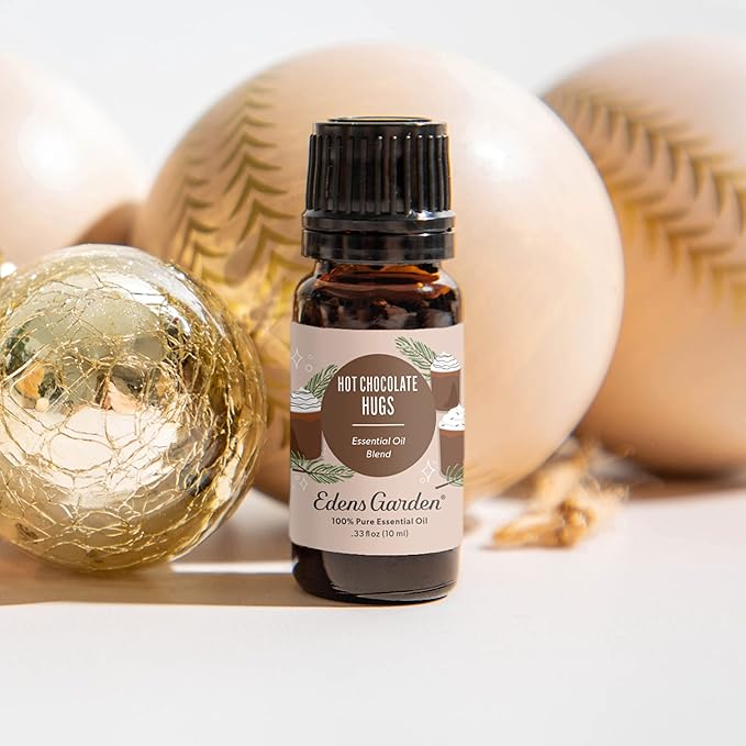 Edens Garden Hot Chocolate Hugs Essential Oil Blend- 100% Pure Premium Grade, Undiluted, Natural, Therapeutic, Aromatherapy, The Best for Diffusing, Candle, Laundry, Humidifiers 10 ml (.33 fl oz)
