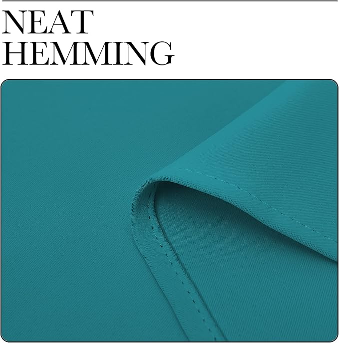 NICETOWN Room Darkening Curtains 86 inch Length 2 Panels, Thermal Insulated Grommet Blackout Curtains for Modern Casual Elegant Bedroom Kids Room Theme Decoration (Peacock Teal, 2 Pieces, W55)