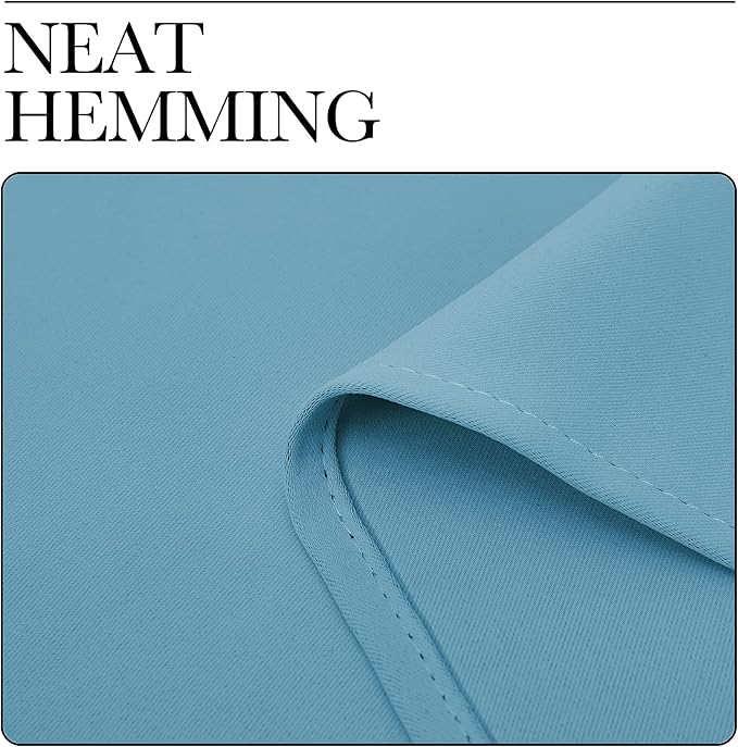 NICETOWN Teal Blue Blackout Curtains 78 inches Length for Bedroom, 2 Panels, 42" Wide, Thermal Insulated Decoration Drapes for Office Window