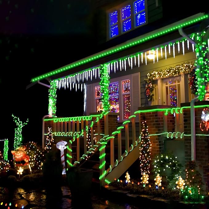 150ft LED Rope Lights Outdoor, 1080 LED Connectable and Flexible Tube Lights with 8 Modes, Waterproof LED Rope Lighting for Garden, Patio, Pool, Bedroom, Party, Indoor Outdoor Christmas Decor (Green)