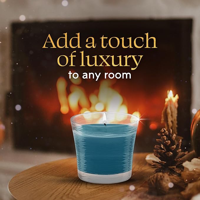 Glade 1-Wick Scented Candle Jar, Embers & Sandalwood, Air Freshener Infused with Essential Oils, 4.08 Oz, 2 Count