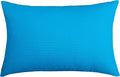 TangDepot Handmade Decorative Solid 100% Cotton Canvas Throw Pillow Covers/Pillow Shams, (12" x18" , Pacific Blue, 1 Count (Pack of 1))