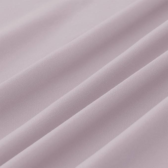 Modern Threads Soft Microfiber Solid Sheets - Luxurious Microfiber Bed Sheets - Includes Flat Sheet, Fitted Sheet with Deep Pockets, & Pillowcases Dusty Mauve California King