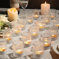 36pcs Votive Candle Holders - Clear Votives Glass Tea Light Candle Holders Bulk, Tea Lights Candles Holder for Home Party Wedding Decoration & Gift (Clear)