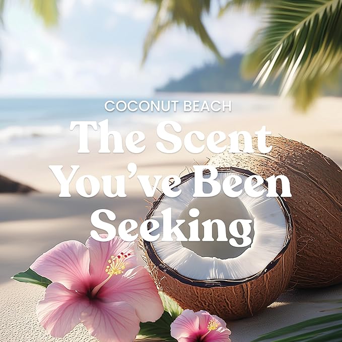 Yankee Candle 3 Wick Candle Jar, Scented Candle with up to 40 Hours of Burn Time, Premium Plant Wax Blend for Consistent Long Lasting Scent from First to Last Burn, Coconut Beach