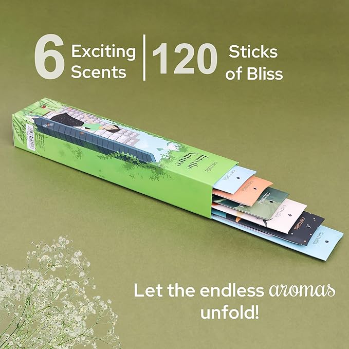 Carnatia Into The Nature Incense Sticks – Set of 6 Fresh, Earthy Scents for Stress Relief, Inner Peace & Clarity | Natural, Long-Lasting Aromas to Reconnect with The Earth Like Never Before!
