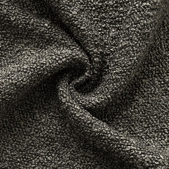 Woaboy Pack of 2 18x18 Inch Decorative Boucle Throw Pillow Covers Textured Square Pillowcaes Accent Solid Cozy Soft Cushion Covers Home Decor for Sofa Couch Living Room Home Decor,Dark Coffee