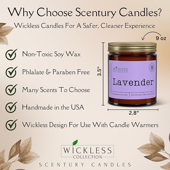 Wickless Candles for Candle Warmer Lamp, Many Scents to Choose, 100% Non-Toxic Soy Wax, Scented Candle Melts for Warming Plate, Handmade in The USA (Pumpkin Spice Buttercream)