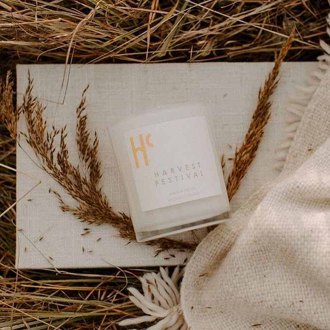 Long-Lasting Harvest Festival Fragrance - Single Wick Scented Candles - Up to 60 Hour Burn Time, Cruelty-Free Soy Candle Wax Blend - Pumpkin Fragrance, Notes of Amber & Orange (9 oz)