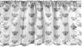 Lunarable Koala Window Valance, Continuous Happy Exotic Animals Head Simplistic Pattern, Curtain Valance for Kitchen Bedroom Decor with Rod Pocket, 54" X 12", Pale Taupe Charcoal Grey