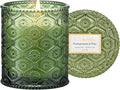 LA JOLIE MUSE Christmas Candles, Pine & Pomegranate Candle -Lemon, Pomegranate & Pine | 6 oz Natural Soy Wax | 40 Hours Clean Burn | Gift-Ready for Hosts, Gatherings | Elegant Home Décor