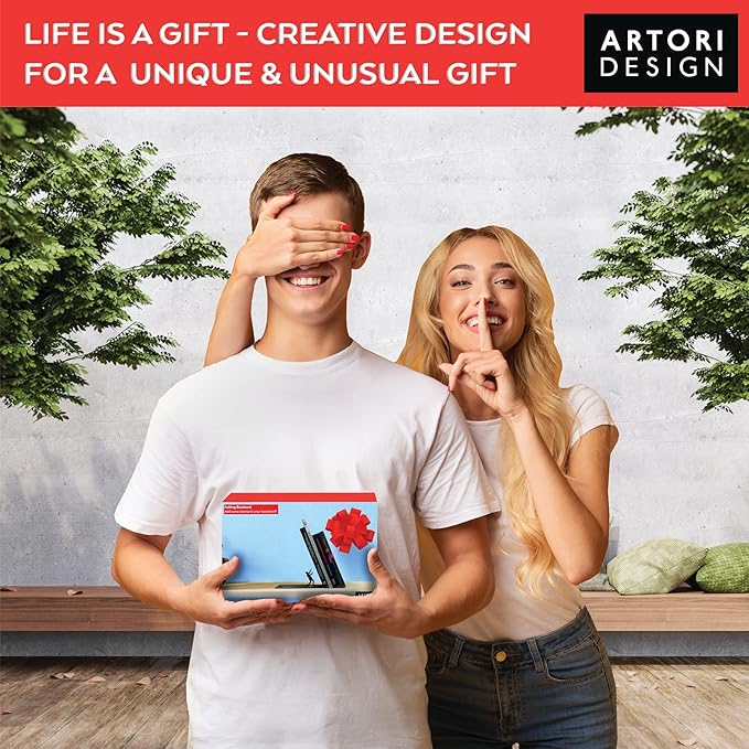 Artori Design Book Ends to Hold Books Heavy Duty - Hidden Metal Bookends for Shelves Desk or countertop - Bookend Book Holder for Home Decorative - Gift for Book Lovers and Home Decor (Falling)