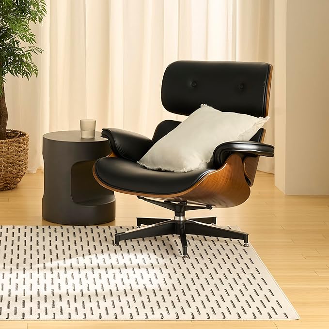 Nourison Home Nordic Ivory Black 5' x 7' Area Rug - Easy Clean, Non Shedding, Bed Room, Living Room, Dining Room, Kitchen (5' x 7')