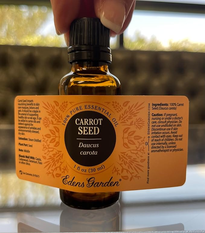 Edens Garden Carrot Seed Essential Oil- 100% Pure Premium Grade, Undiluted, Natural, Therapeutic, Aromatherapy, The Best for Diffuser, Skin, Face, Kid Safe 30 ml (1 fl oz)