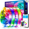 dalattin Led Lights for Bedroom 400ft, Smart Led Strip Lights with App Control Remote, RGB LED Light Strips, 24V Led Strip Lights for Room and Holiday Decoration(4 Rolls of 100ft)