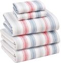 RUVANTI 100% Cotton Split King Sheets Sets for Adjustable Bed, 5 PCs, Soft & Breathable Percale Weave Bedding, Deep Pocket 16", Hotel Standard, Crisp Cool Feel & Durable, Striped Sheet, Times