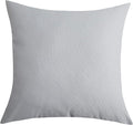TangDepot Handmade Decorative Solid 100% Cotton Canvas Throw Pillow Covers/Pillow Shams, (20"x20", Gray Stone)