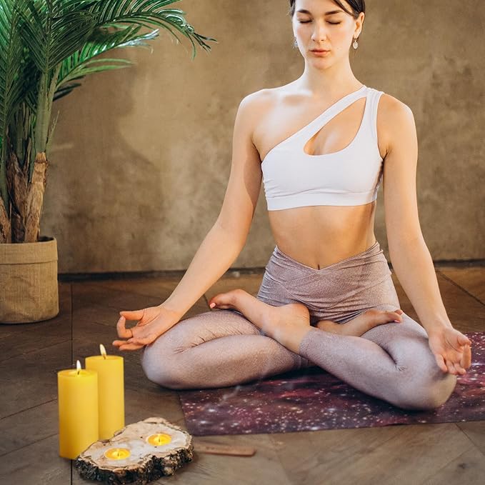 12 Pack Natural Beeswax Pillar Candles,100% Pure Beeswax Candles-420 Hours Long Burning,Unscented Bees Wax Candle for Home,Prayer,Emergency,Dripless Smokeless Organic Pillar Candle