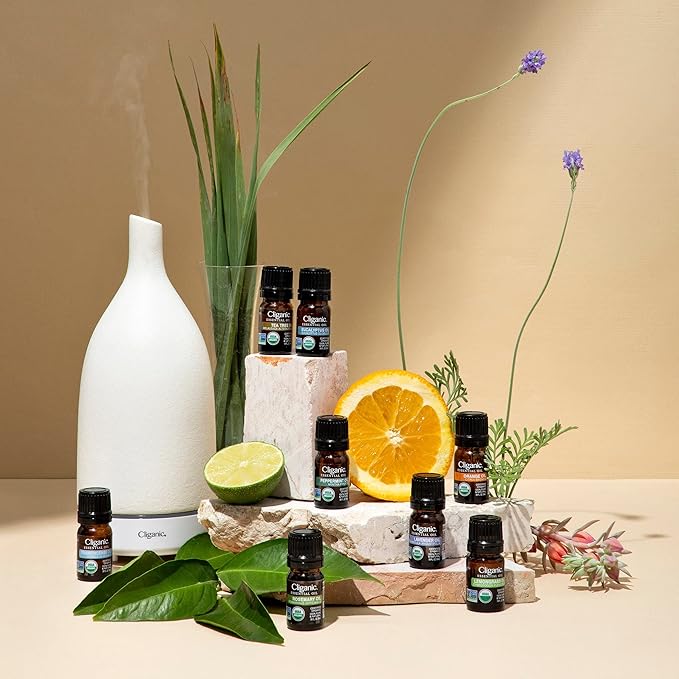 Cliganic Organic Turmeric Essential Oil, 100% Pure Natural for Aromatherapy | Non-GMO Verified (Packaging May Vary)