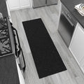 Ottomanson 3' x 6' Shaggy Runner Rug - Plush & Cozy Non-Slip Carpet for Bedroom, Living Room, Bathroom & Entryway - Durable & High-Traffic Friendly for Hallways & Dorms, Black
