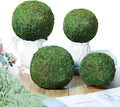 4 Pcs Large Green Moss Balls Artificial Moss Balls Spring Vase Bowl Fillers Hanging for Spring Home Wedding Garden Farmhouse Autumn Table Centerpieces Indoor Outdoor Decor (7.9'',5.9'')