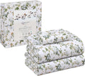 RUVANTI 100% Cotton Twin XL Sheet Sets, 3 Pieces, Soft & Breathable Percale Weave Bedding, Deep Pocket 16", Hotel Standard, Crisp Cool Feel, Durable, Perfect Size Floral Sheets, Heritage