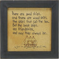 Primitives by Kathy 12558 Rustic Stitched Wall Décor, 7.75 x 7.75-Inches, There are Good