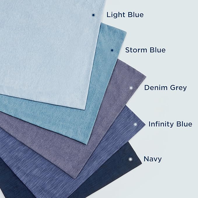 Bedsure California King Comforter Set - Storm Blue Soft Bedding for All Seasons, Cationic Dyed Bed Set, 3 Pieces, 1 California King Size Comforter (104"x96") and 2 Pillow Shams (20"x36"+2")