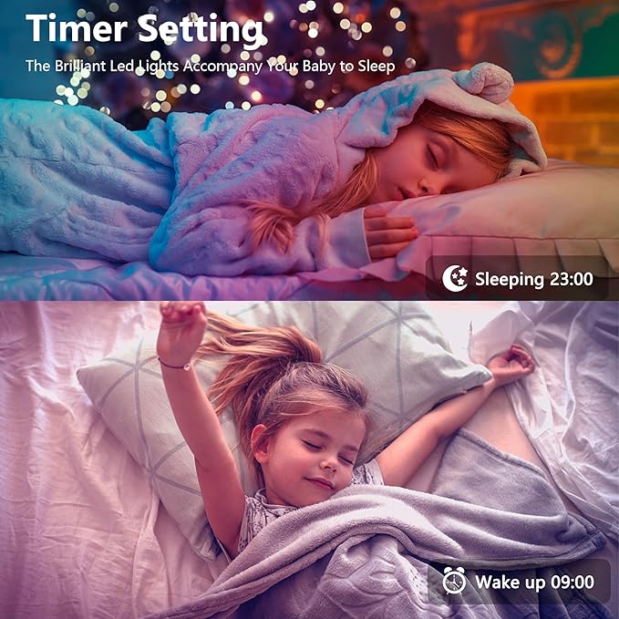 Led Lights for Bedroom 200ft (2 * 100FT) Music Sync Color Changing Led Strip Lights, RGB Led Light Strip with Remote and App Control, Cuttable Led Tape Light for Home Decor Gaming Accessories