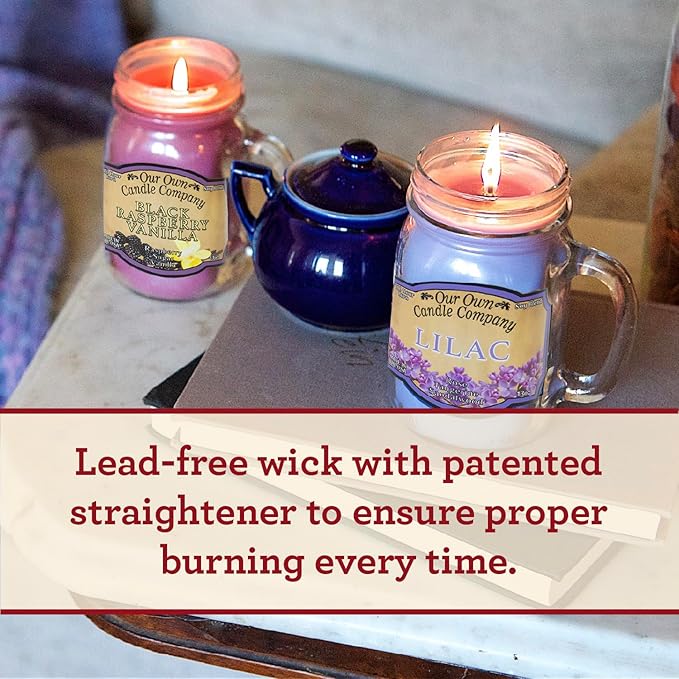 Our Own Candle Company, Winter Wonderland Scented Mason Jar Candle, 100 Hour Burn Time, 13 Ounces
