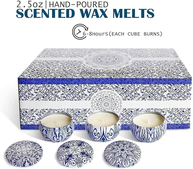 Scented Candles Gifts Set 16 Pack Soy Wax Travel Tin Jar Candles for Home 2.5 OZ for Mom for Christmas, Birthday, Thanksgiving, Mother's Day