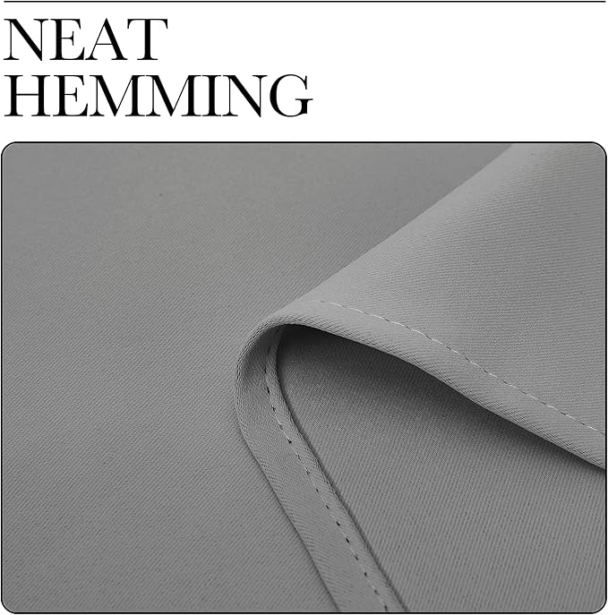 NICETOWN Silver Grey Room Darkening Curtain Panels 86" Long for RV, Play Room, Studio, Heat Block Out and Keep Warm Drapes Window Treatment Drapes for Doorway Entryway Patio (55" Width, 2 Panels)
