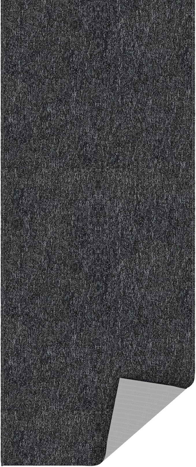 Ottomanson 2'7" x 3' Ultra-Thin Entryway Rug - Durable Non-Slip Mat for High-Traffic Areas - Fits Under Doors for Easy Entry - Ideal for Front Door, Hallway, Kitchen, Bathroom & Mudroom, Black