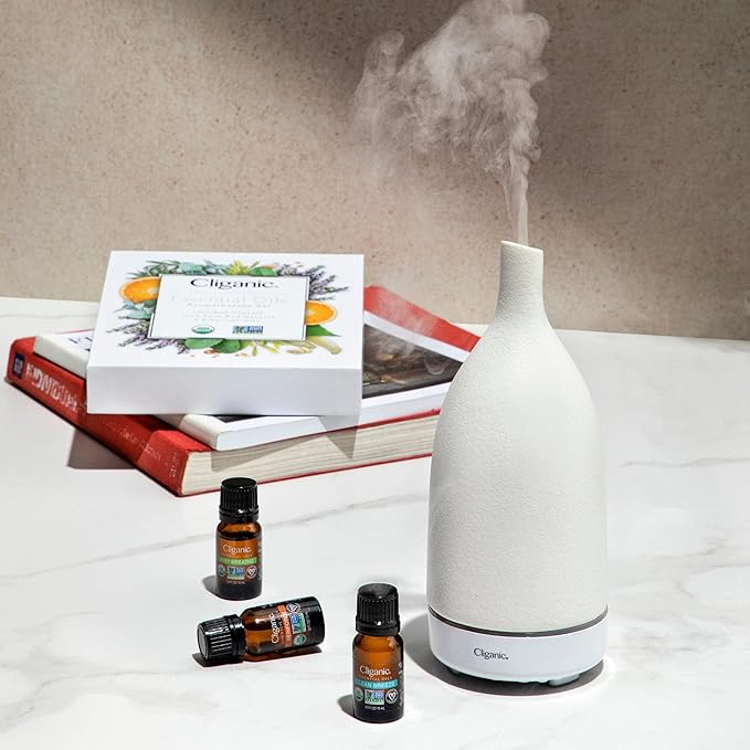 Cliganic USDA Organic Lemon Essential Oil (1oz) - 100% Pure & Natural | Undiluted, for Aromatherapy, Household Cleaning | Non-GMO Verified
