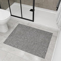 Ottomanson 2' x 2'7" Ultra-Thin Entryway Rug - Durable Non-Slip Mat for High-Traffic Areas - Fits Under Doors for Easy Entry - Ideal for Front Door, Hallway, Kitchen, Bathroom & Mudroom, Gray